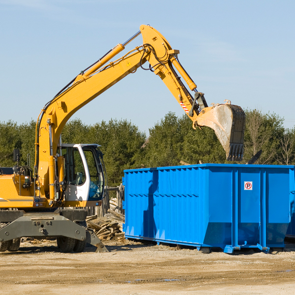 are there any restrictions on where a residential dumpster can be placed in Skull Valley Arizona